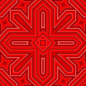 Seamless square pattern red. Christmas pattern red. Santa Claus pattern. Me.. Stock Illustration