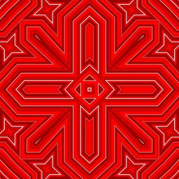 Seamless square pattern red. Christmas pattern red. Santa Claus pattern. Me.. 스톡 일러스트