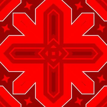 Seamless square pattern red. Christmas pattern red. Santa Claus pattern. Me.. 스톡 일러스트