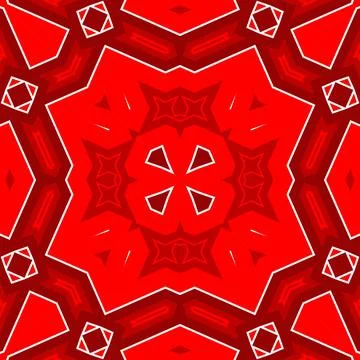 Seamless square pattern red. Christmas pattern red. Santa Claus pattern. Me.. Stock Illustration