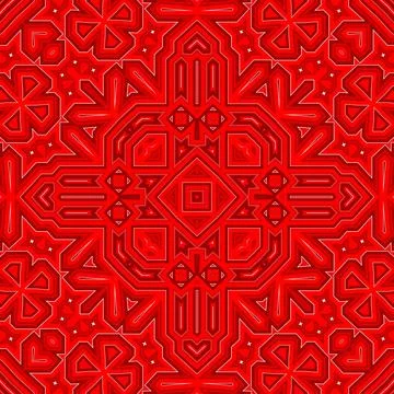 Seamless square pattern red. Christmas pattern red. Santa Claus pattern. Me.. Stock Illustration
