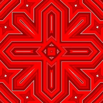 Seamless square pattern red. Christmas pattern red. Santa Claus pattern. Me.. Illustrazione stock