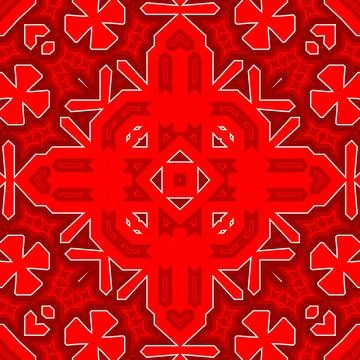 Seamless square pattern red. Christmas pattern red. Santa Claus pattern. Me.. Illustrazione stock