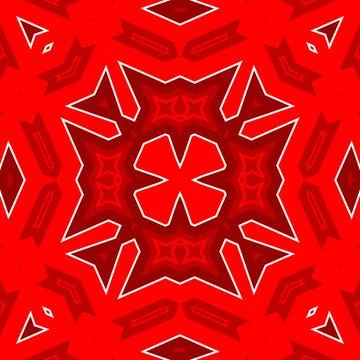 Seamless square pattern red. Christmas pattern red. Santa Claus pattern. Me.. イラスト素材
