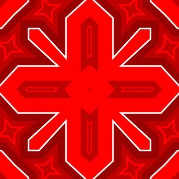 Seamless square pattern red. Christmas pattern red. Santa Claus pattern. Me.. 스톡 일러스트
