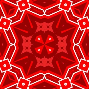 Seamless square pattern red. Christmas pattern red. Santa Claus pattern. Me.. Stock Illustration