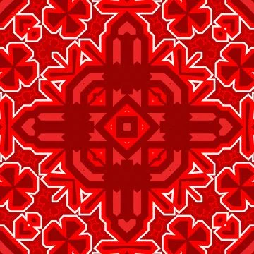 Seamless square pattern red. Christmas pattern red. Santa Claus pattern. Me.. 스톡 일러스트