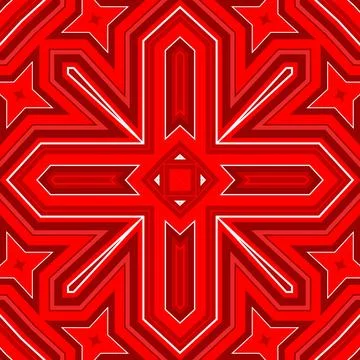 Seamless square pattern red. Christmas pattern red. Santa Claus pattern. Me.. 스톡 일러스트