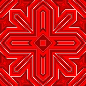 Seamless square pattern red. Christmas pattern red. Santa Claus pattern. Me.. Stock Illustration