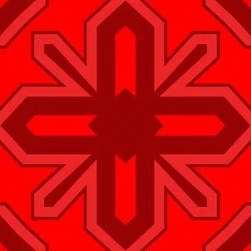 Seamless square pattern red. Christmas pattern red. Santa Claus pattern. Me.. 스톡 일러스트