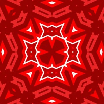Seamless square pattern red. Christmas pattern red. Santa Claus pattern. Me.. Stock Illustration
