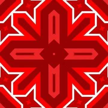 Seamless square pattern red. Christmas pattern red. Santa Claus pattern. Me.. Stock Illustration