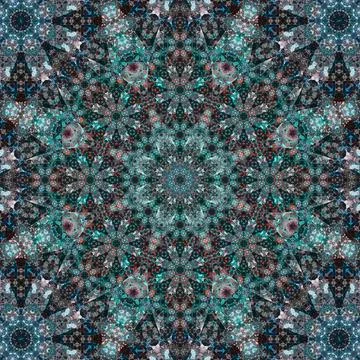 Seamless square pattern texture. Art pattern. Kaleidoscope Stock Photos