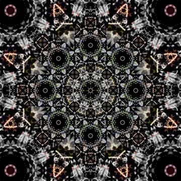 Seamless square pattern texture. Art pattern. Kaleidoscope Stock Photos