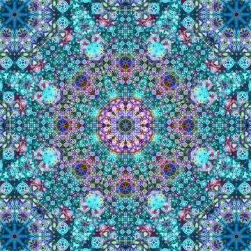 Seamless square pattern texture. Art pattern. Kaleidoscope Stock Photos