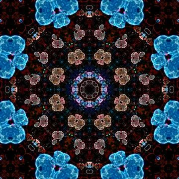 Seamless square pattern texture. Art pattern. Kaleidoscope Foto stock