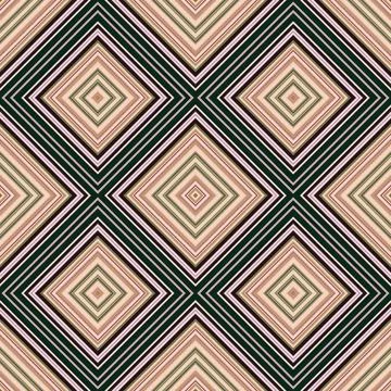 Seamless square pattern. Texture of colored lines. Diagonal square pattern Stock Illustration