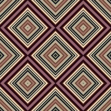 Seamless square pattern. Texture of colored lines. Diagonal square pattern Stock Illustration