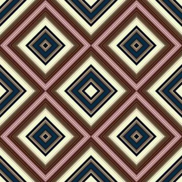Seamless square pattern. Texture of colored lines. Diagonal square pattern Stock Illustration