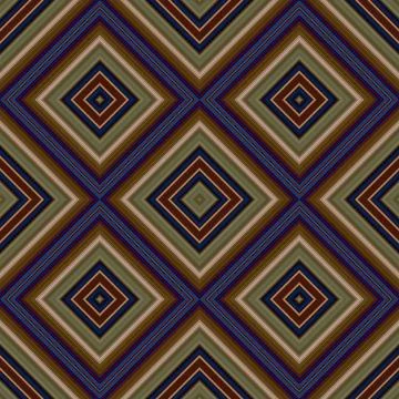 Seamless square pattern. Texture of colored lines. Diagonal square pattern Stock Illustration