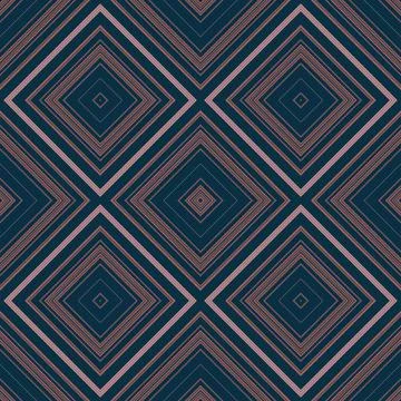 Seamless square pattern. Texture of colored lines. Diagonal square pattern Stock Illustration