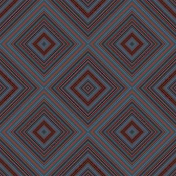 Seamless square pattern. Texture of colored lines. Diagonal square pattern Stock Illustration