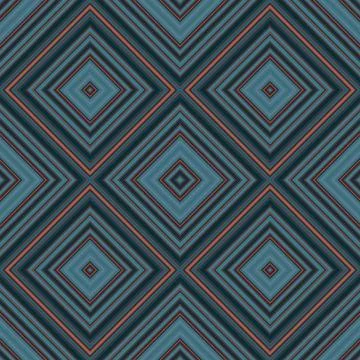 Seamless square pattern. Texture of colored lines. Diagonal square pattern Illustrazione stock