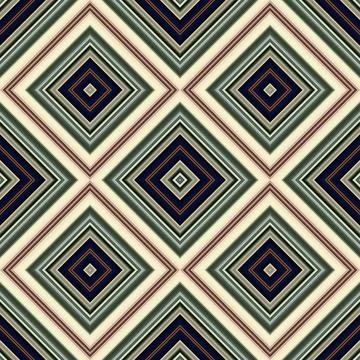Seamless square pattern. Texture of colored lines. Diagonal square pattern Stock Illustration