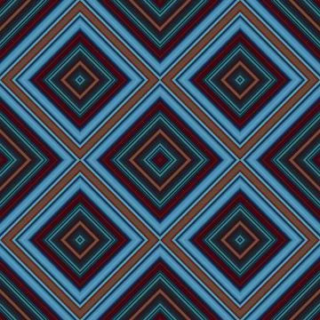 Seamless square pattern. Texture of colored lines. Diagonal square pattern Stock Illustration