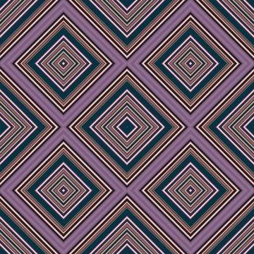 Seamless square pattern. Texture of colored lines. Diagonal square pattern 스톡 일러스트