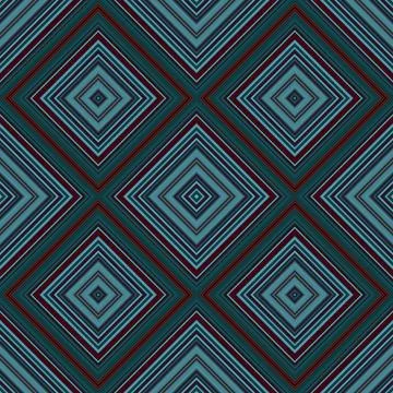 Seamless square pattern. Texture of colored lines. Diagonal square pattern Stock Illustration