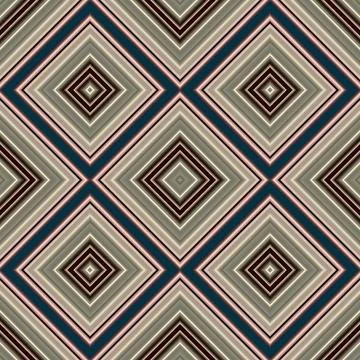 Seamless square pattern. Texture of colored lines. Diagonal square pattern Stock Illustration