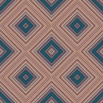 Seamless square pattern. Texture of colored lines. Diagonal square pattern Stock Illustration