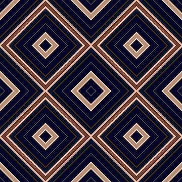 Seamless square pattern. Texture of colored lines. Diagonal square pattern Stock Illustration