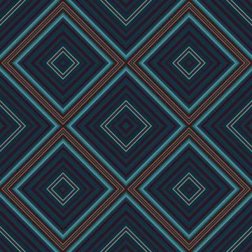 Seamless square pattern. Texture of colored lines. Diagonal square pattern 스톡 일러스트