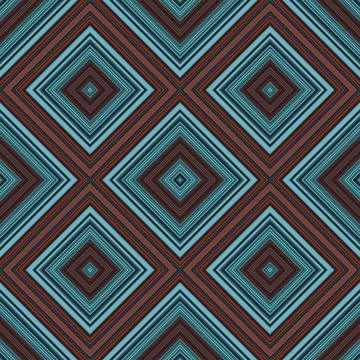 Seamless square pattern. Texture of colored lines. Diagonal square pattern Stock Illustration