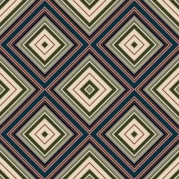 Seamless square pattern. Texture of colored lines. Diagonal square pattern Stock Illustration