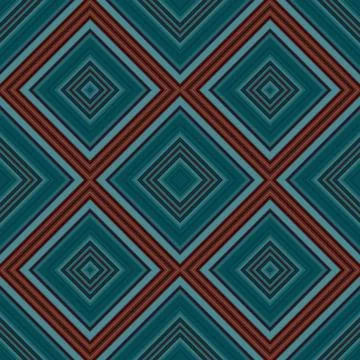 Seamless square pattern. Texture of colored lines. Diagonal square pattern Stock Illustration