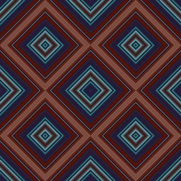 Seamless square pattern. Texture of colored lines. Diagonal square pattern Stock Illustration