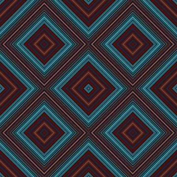 Seamless square pattern. Texture of colored lines. Diagonal square pattern Stock Illustration