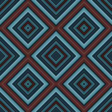 Seamless square pattern. Texture of colored lines. Diagonal square pattern Illustrazione stock