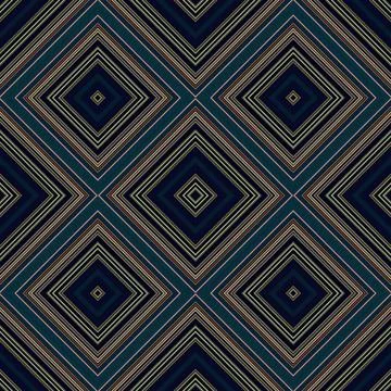 Seamless square pattern. Texture of colored lines. Diagonal square pattern Stock Illustration