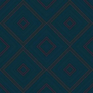 Seamless square pattern. Texture of colored lines. Diagonal square pattern Stock Illustration