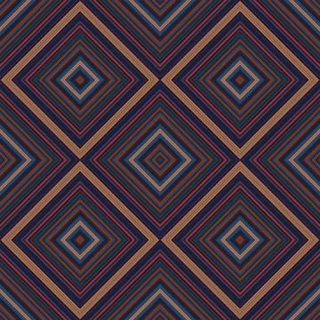 Seamless square pattern. Texture of colored lines. Diagonal square pattern Stock Illustration