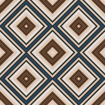 Seamless square pattern. Texture of colored lines. Diagonal square pattern Foto stock