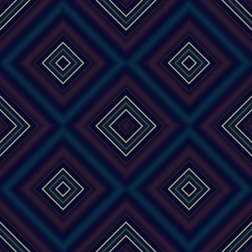 Seamless square pattern. Texture of colored lines. Diagonal square pattern Foto stock