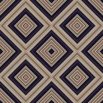 Seamless square pattern. Texture of colored lines. Diagonal square pattern Foto stock