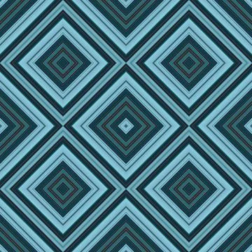 Seamless square pattern. Texture of colored lines. Diagonal square pattern Foto stock