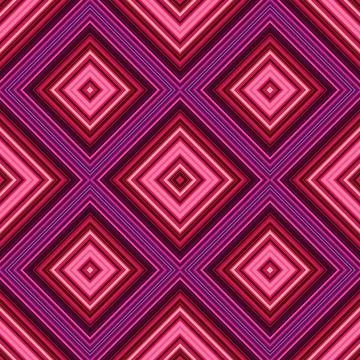Seamless square pattern. Texture of colored lines. Diagonal square pattern Foto stock