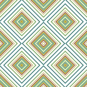 Seamless square pattern. Texture of colored lines. Diagonal square pattern Foto stock